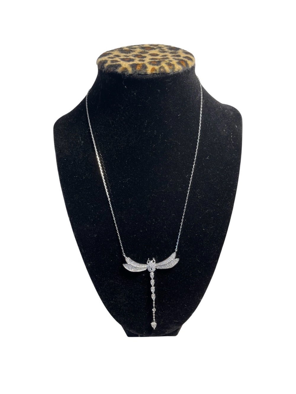 Isabella M. Pavé Cubic Zirconia Dragonfly Necklace - NWT **